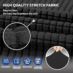 KEKUOU Stretch Loveseat Sofa Cover Slipcover,Couch