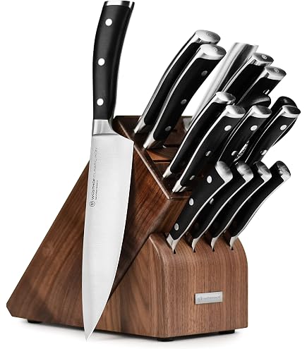 00025 包丁　wusthof 4906/20cm IKON 元箱付　未使用品 Amazon.com: Wusthof Classic Ikon 26 Piece Knife Block Set: Home