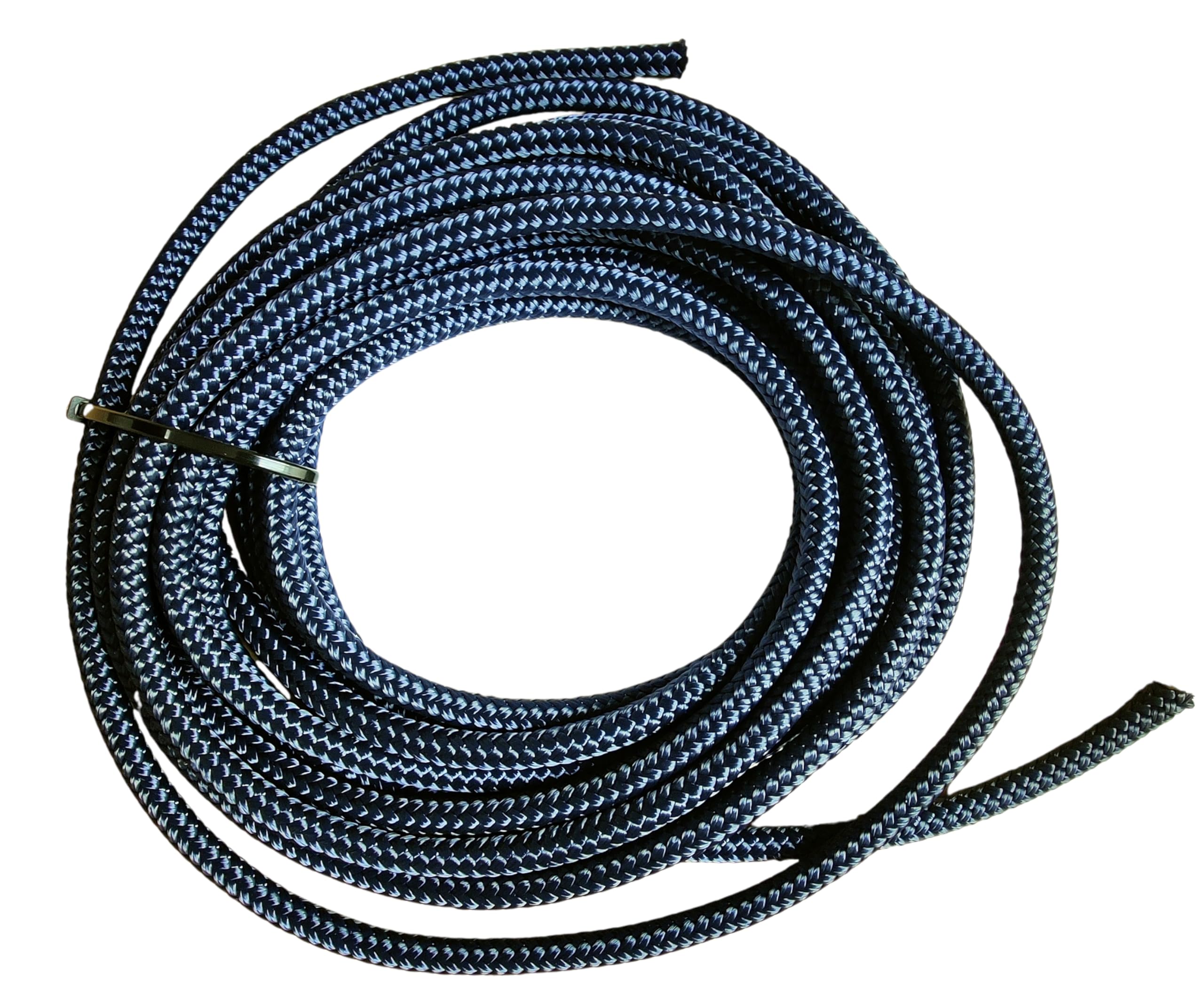 6mm Double-Braided Polyester Rope for Sailing Boating Yachts Dinghies Equestrian Exercise Multi-Use Weather Resistant (Navy, 5 metres)