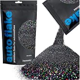 Hemway Auto Flake Glitter Additive 3.5oz Microfine Black Holographic | Metal Flake for Custom Auto Paint &amp; Coatings, for Car, Motorbike, Truck, Vehicles, Automotives
