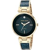 Anne Klein Women's Genuine Diamond Dial Bangle Watch