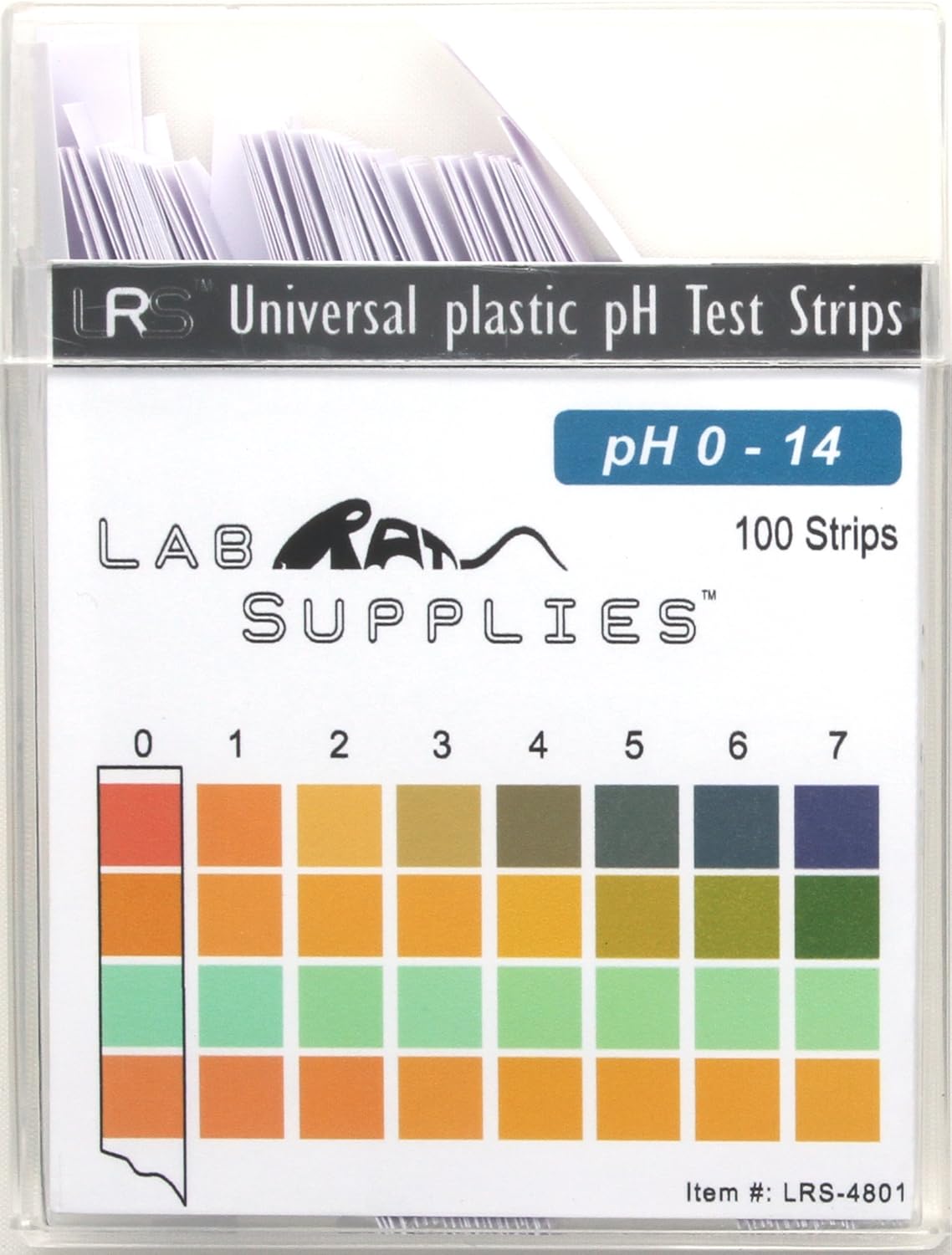 Amazon Com Plastic Ph Test Strips Universal Application Ph 0 14 100 Strips Health Personal Care