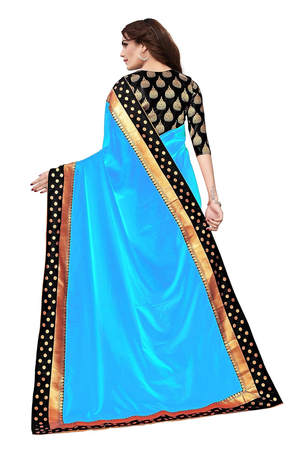 anni designer silk saree with blouse piece