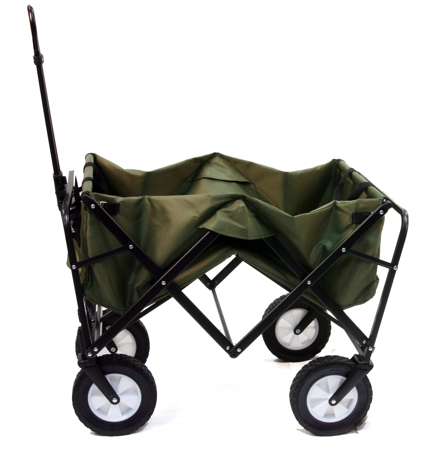Mac Sports Collapsible Folding Outdoor Utility Wagon, Blue