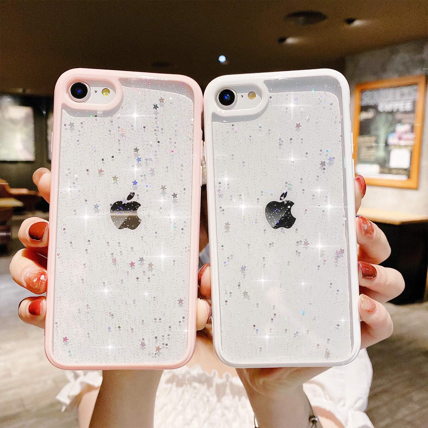 White Ztuok Compatible With Iphone 11 Case For Girls Soft Slim Fit Full Around Protective Cute Clear Sparkly Bling Star Phone Case Glitter Cover For Iphone 11 Accessories Mobile Phones Communication Umoonproductions Com