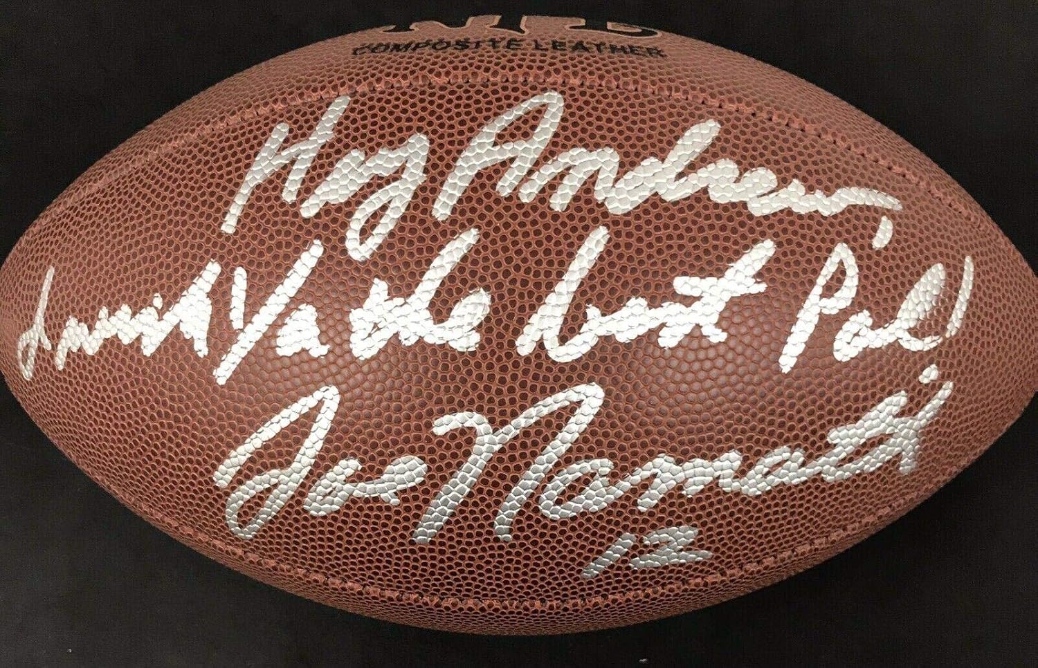 joe namath signed football