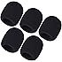 Mudder 5 Pack Foam Mic Cover Handheld Microphone Windscreen, Black