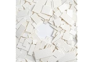 Noorastars 150 Pieces Small Base Plate Sets, Classic Flat Pieces for Moc Building, 12 Size DIY Building Boards - Compatible with Lego and Major Brands, White