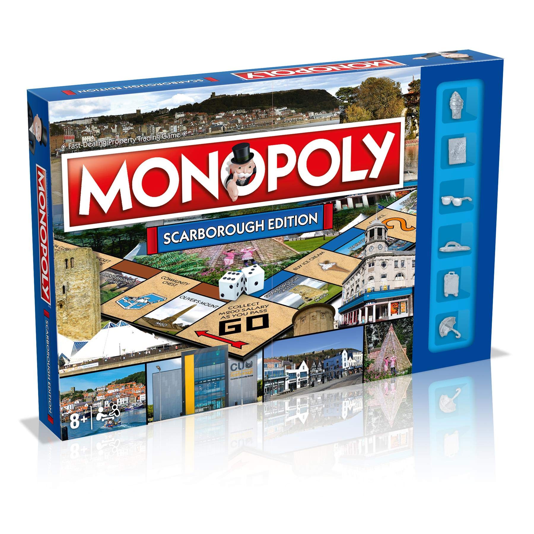 Winning Moves Scarborough Monopoly Board Game, Blue