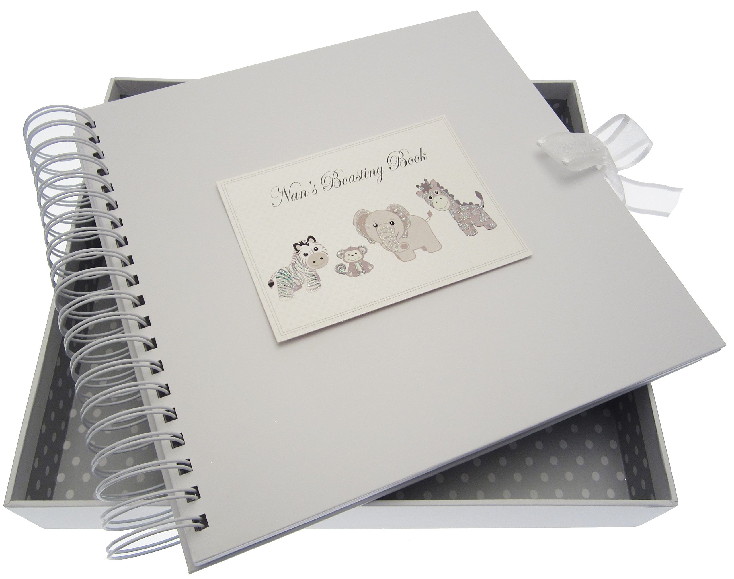 White Cotton Cards Silver Toys Nan's Boasting Card and Memory Book