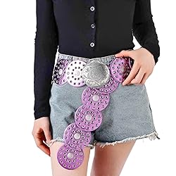 Dazzleimart Hollow Disc Belt Western Style