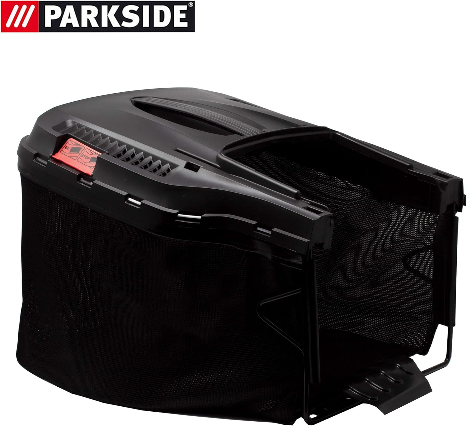 Lidl Ian 297201 Corbeille A Gazon Avec Indicateur De Niveau Et Poignee De Transport Pour Tondeuse Parkside Prm 1800