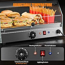 ROVSUN Food Warmer Pizza Warmer Countertop, Food