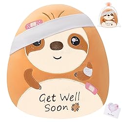 LeYoHa Get Well Soon Sloth Plush - Get Well Soon