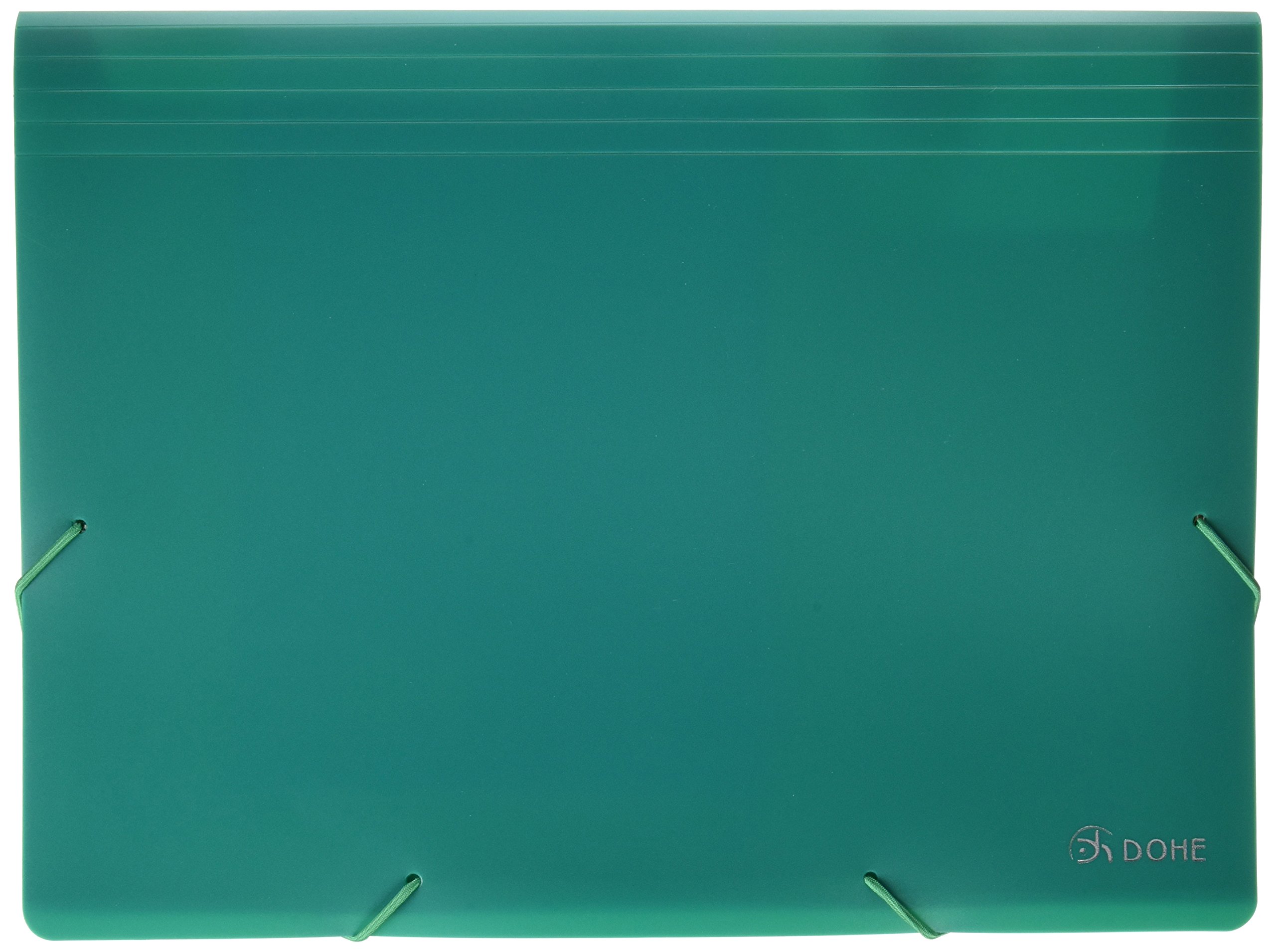 Dohe 90612 School Opaque Polypropylene Accordion, Green