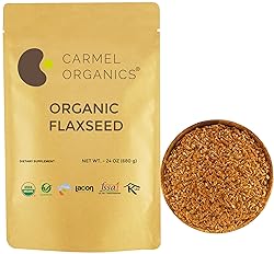 Organic Flax Seeds Whole 24 Ounce or 680 g