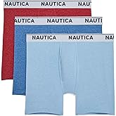 Nautica Men's Stretch Performance 3-Pack Boxer Briefs