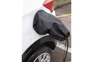 IZTOSS EV Charger Cover, Waterproof Charging Port Cover, Double-Sided, Rain Sun UV Snow Protection, Magnetic Adsorption Universal for Most Electric Cars