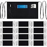 Dreamology 12 Pack Server Aprons with 3 Pockets,Black Server Apron,Waitress Apron,Waist Aprons with Pockets,Server apron,Waiter Aprons,Serving Apron Women,Waist Aprons,Black Aprons Bulk