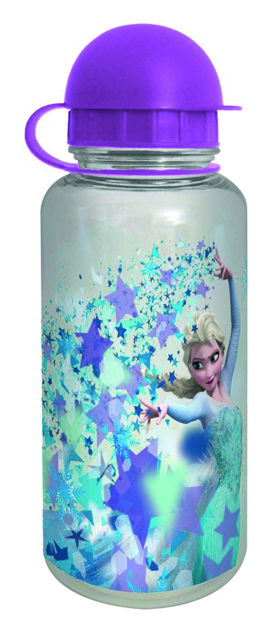 Disney Frozen, 350 ml, Elsa Stars Tritan Drinking Bottle, Approx. 350 ml, Plastic, Multicoloured, 6.2 x 6.2 x 17 cm