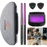 Virtual Air Drum Set, Electric Air Drum Sticks Kit, Carbon Fiber Drum Sticks &amp; Pedals &amp; Bluetooth Adapter Speaker, Electric Drum Set for Kids Beginners Adults