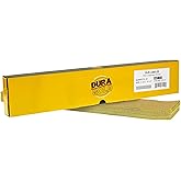 Dura-Gold Premium 80 Grit Gold Pre-Cut PSA Longboard Sandpaper Sheets, Box of 20, 2-3/4" x 16-1/2" Self-Adhesive Stickyback Sandpaper for Automotive, Woodworking Air File Sander, Hand Sanding Block