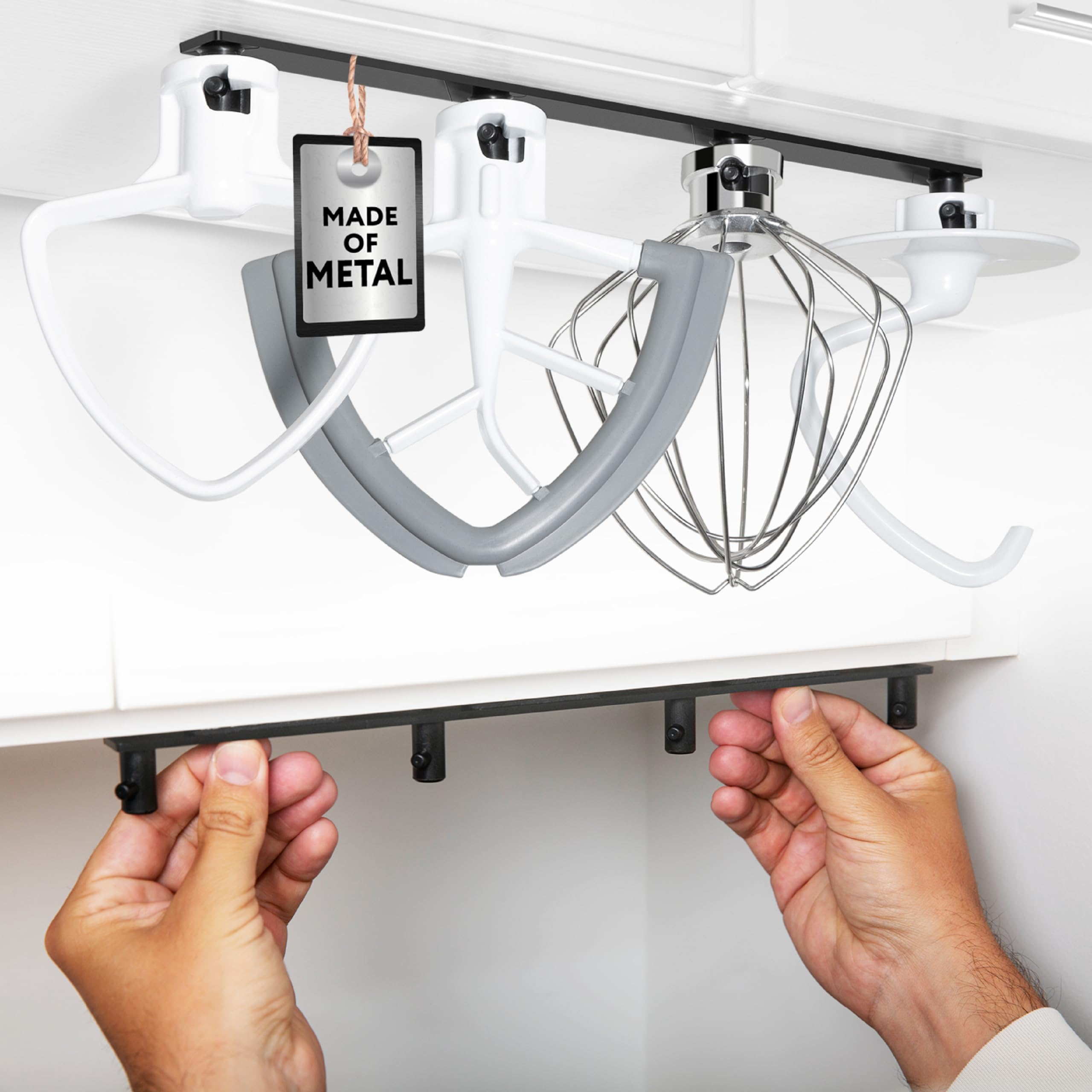 Impresa Metal Stand Mixer Attachment Storage Organizer for KitchenAid Mixer Attachments