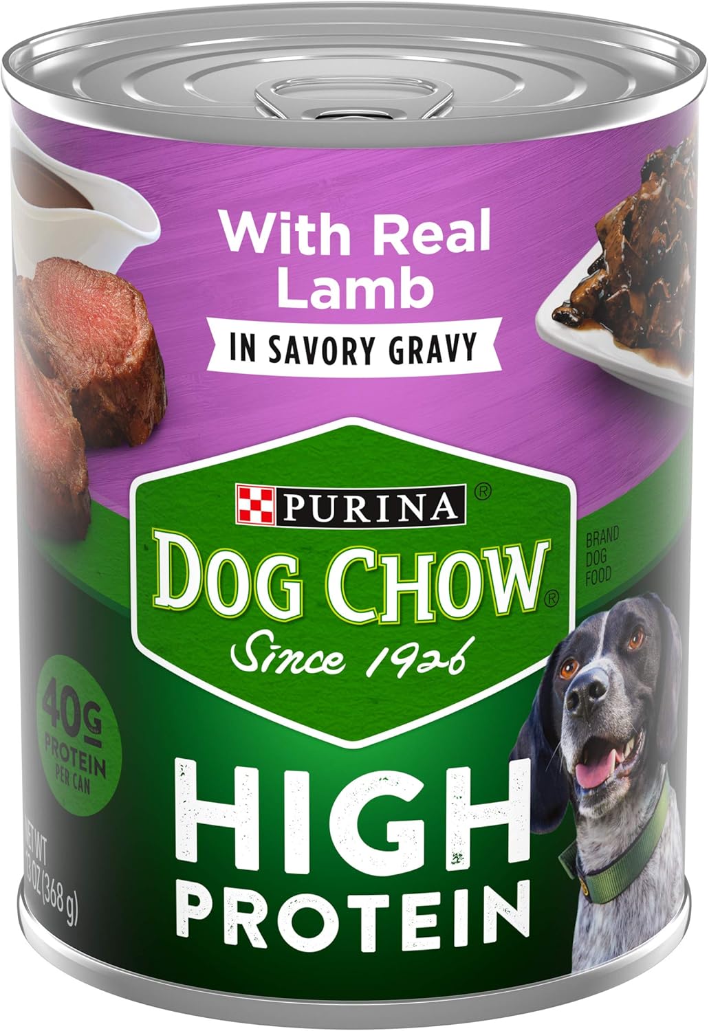 Purina Dog Chow High Protein Gravy Wet Dog Food, High Protein With Lamb - (12) 13 oz. Cans