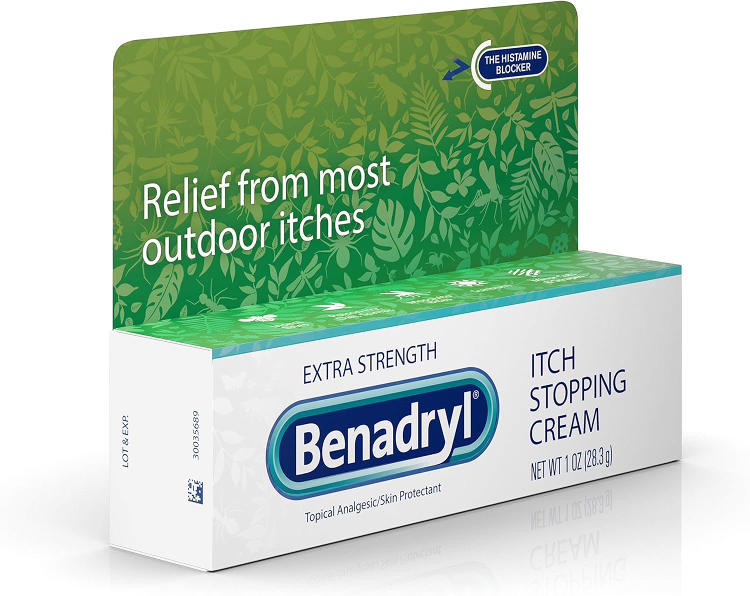 Benadryl Extra Strength Anti-Itch Relief Cream for Most Outdoor Itches, Topical Analgesic, 1 oz: Health & Personal Care