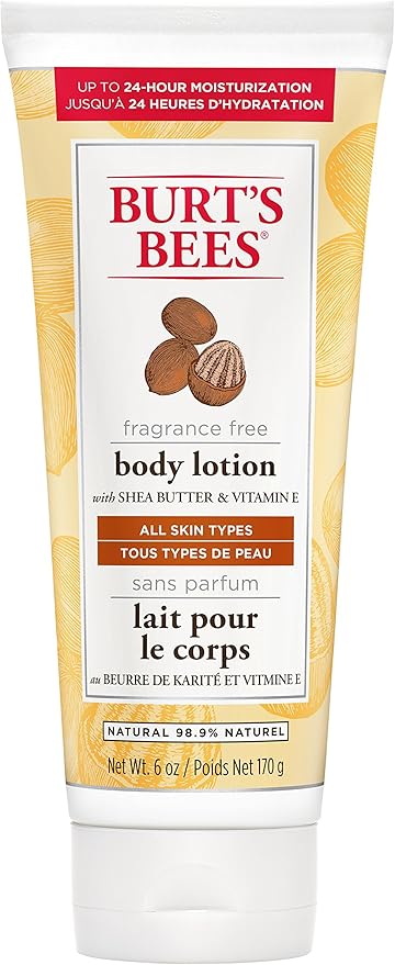 burt's bees fragrance free shea butter and vitamin e body lotion