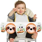 Big Dot Of Happiness Farm Animals 1st Birthday Banner: 'I Am One' High Chair Decoration With Scalloped Circles & Satin Ribbon - View #5