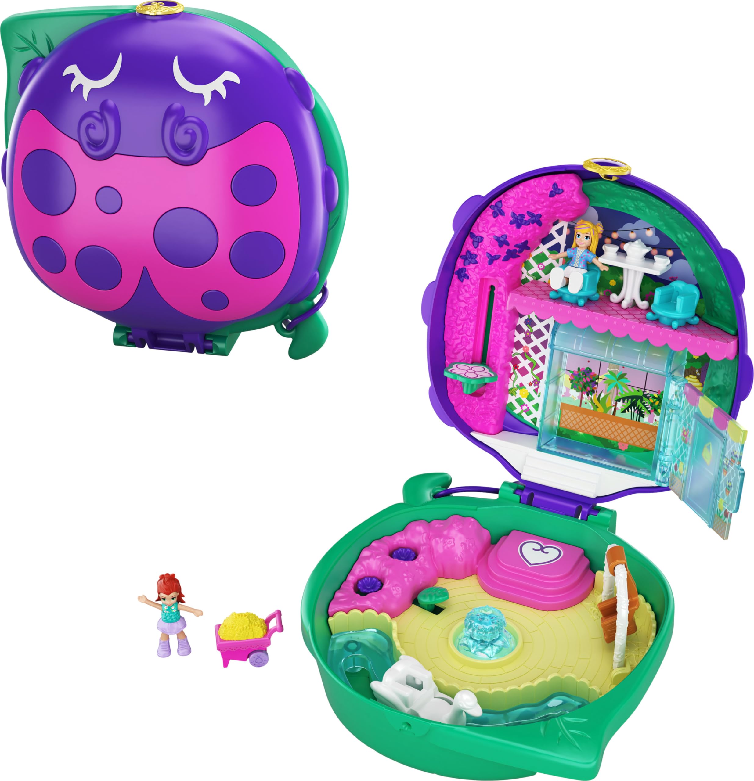 Polly Pocket GKJ48 Lil' Ladybug Garden Compact [Amazon Exclusive]