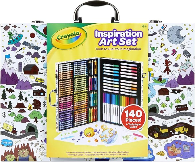 Crayola Imagination Inspiration Art Case 140Piece, Art Set, Gifts for