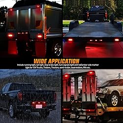 Nilight LED Trailer Light Kit 6 Inch Oval Stop Turn