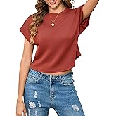 Totatuit Women Cute Cropped T-Shirts Short Sleeve Boxy Crewneck Summer Tee Shirts Basic Solid Workout Gym Tops