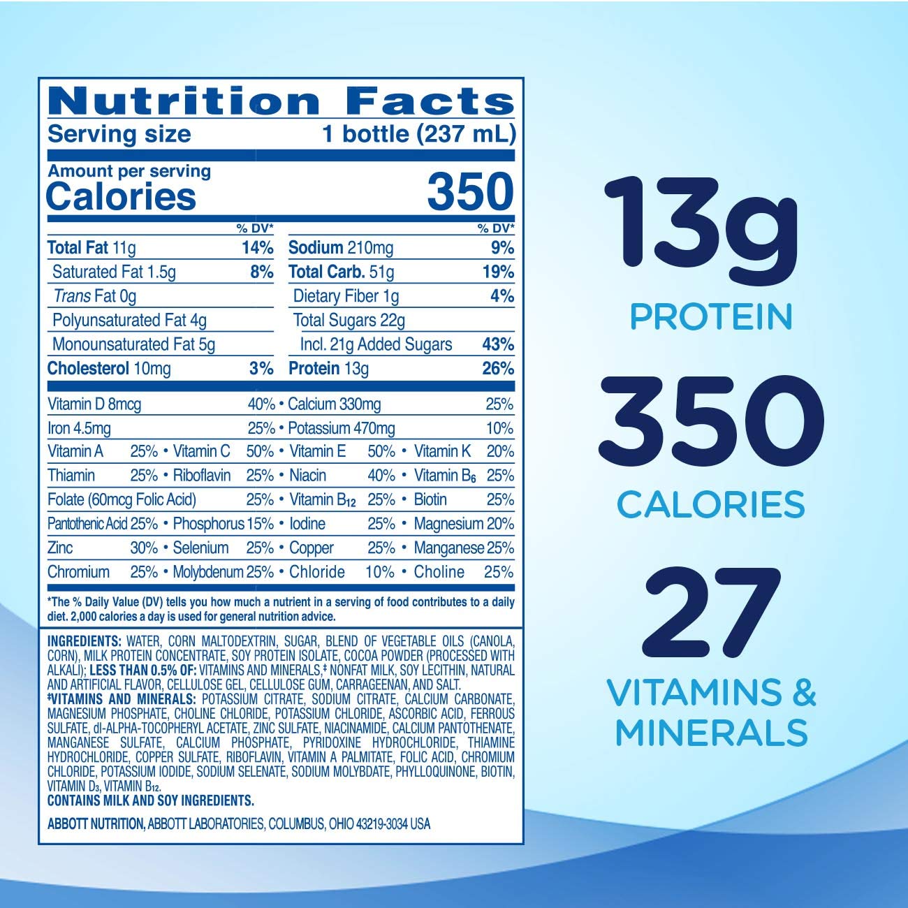 Ensure Plus Nutrition Shake, Milk Chocolate, 8 ounces, 24 count Buy