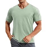 MIER Mens Dry Fit V Neck T-Shirts Workout Soft Short Sleeve Moisture Wicking Running Athletic Gym Casual Tee Tops