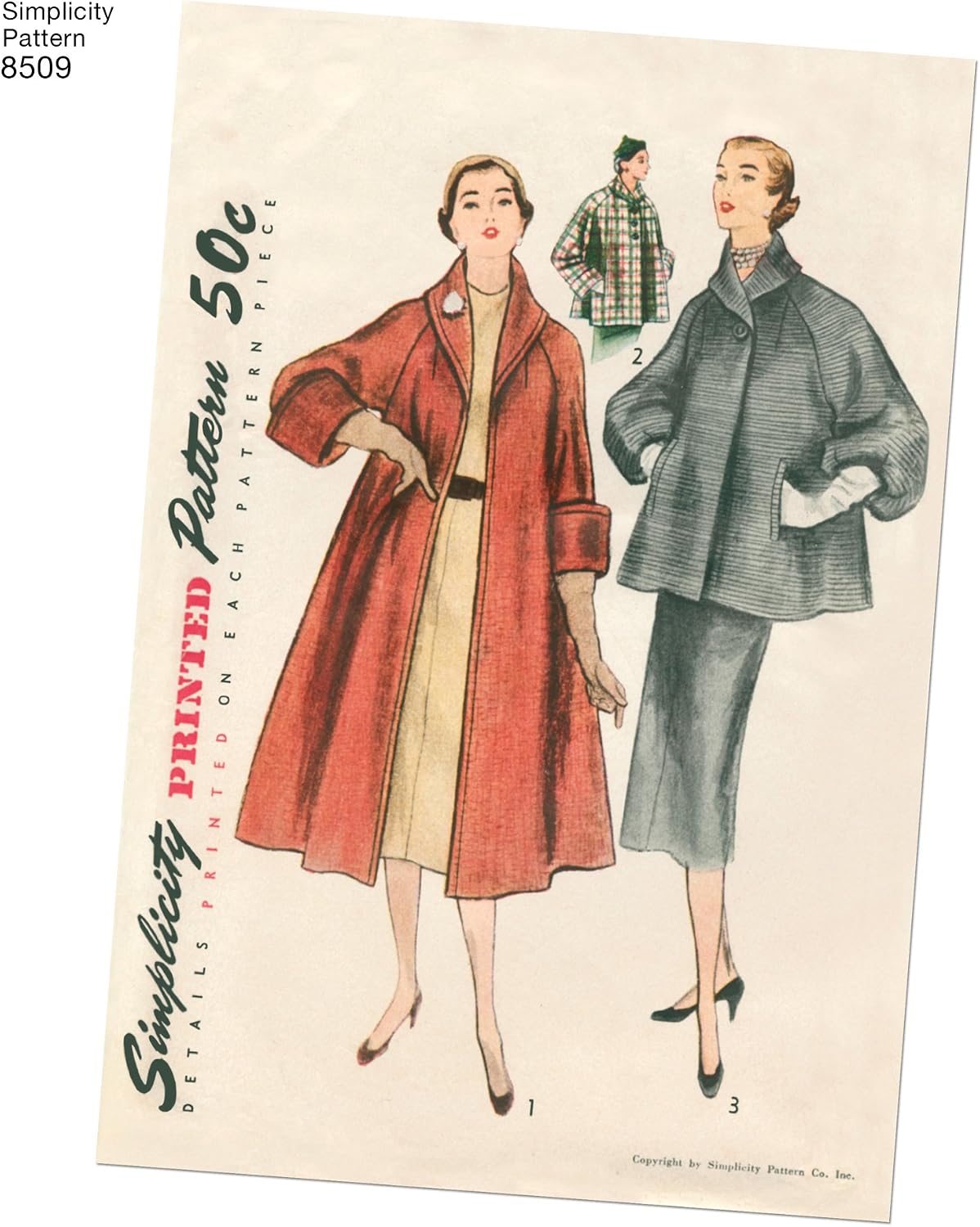Simplicity Pattern 8509 R5 (14-16-18-20-22) Misses' Vintage Coat or Jacket, Paper, White, 22 x 15 x 1 cm - Image 5