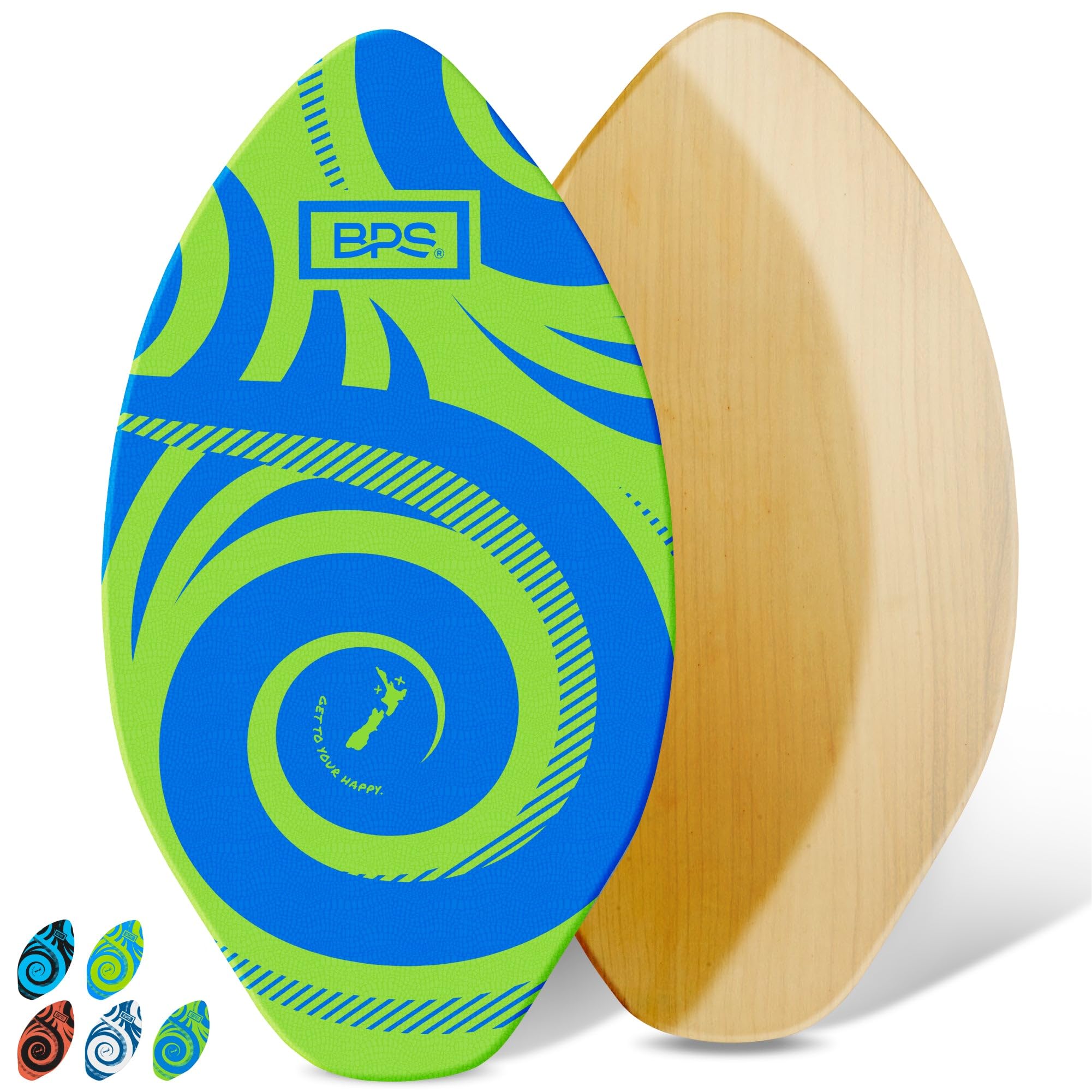 Mua BPS New Zealand ‘Koru’ Skimboards with Colored EVA Grip Pad and