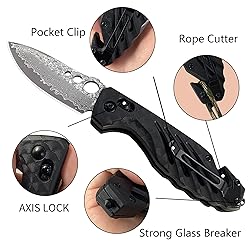 XIPHIAS 4.25" EDC Axis Lock Folding Pocket Knife