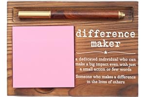 EFFJNSG Difference Maker Gift, Difference Maker Appreciation for Leaders, Thank You Gift for Employee Coworker Teacher Mentor Coach Mentor, Difference Maker Gift Desk Self-Stick Note Pad Holders EDP05
