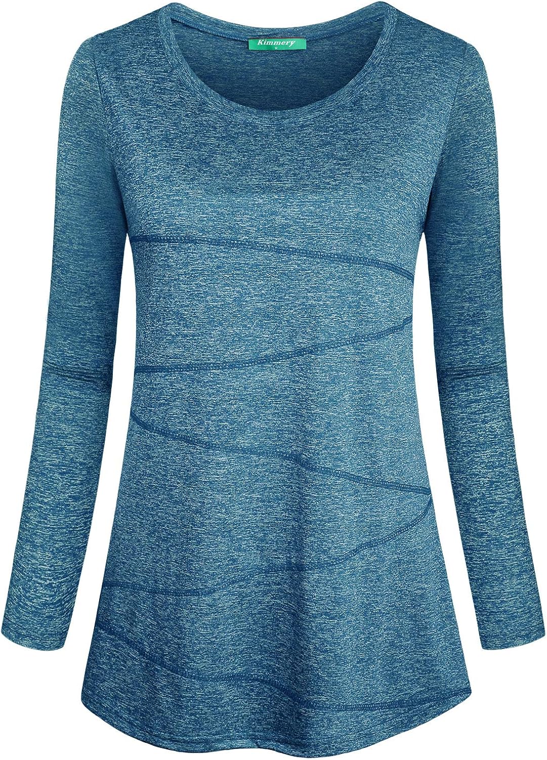 Kimmery Women's Yoga Tops Long Sleeve Round Neck Loose Fitting Athletic Shirt