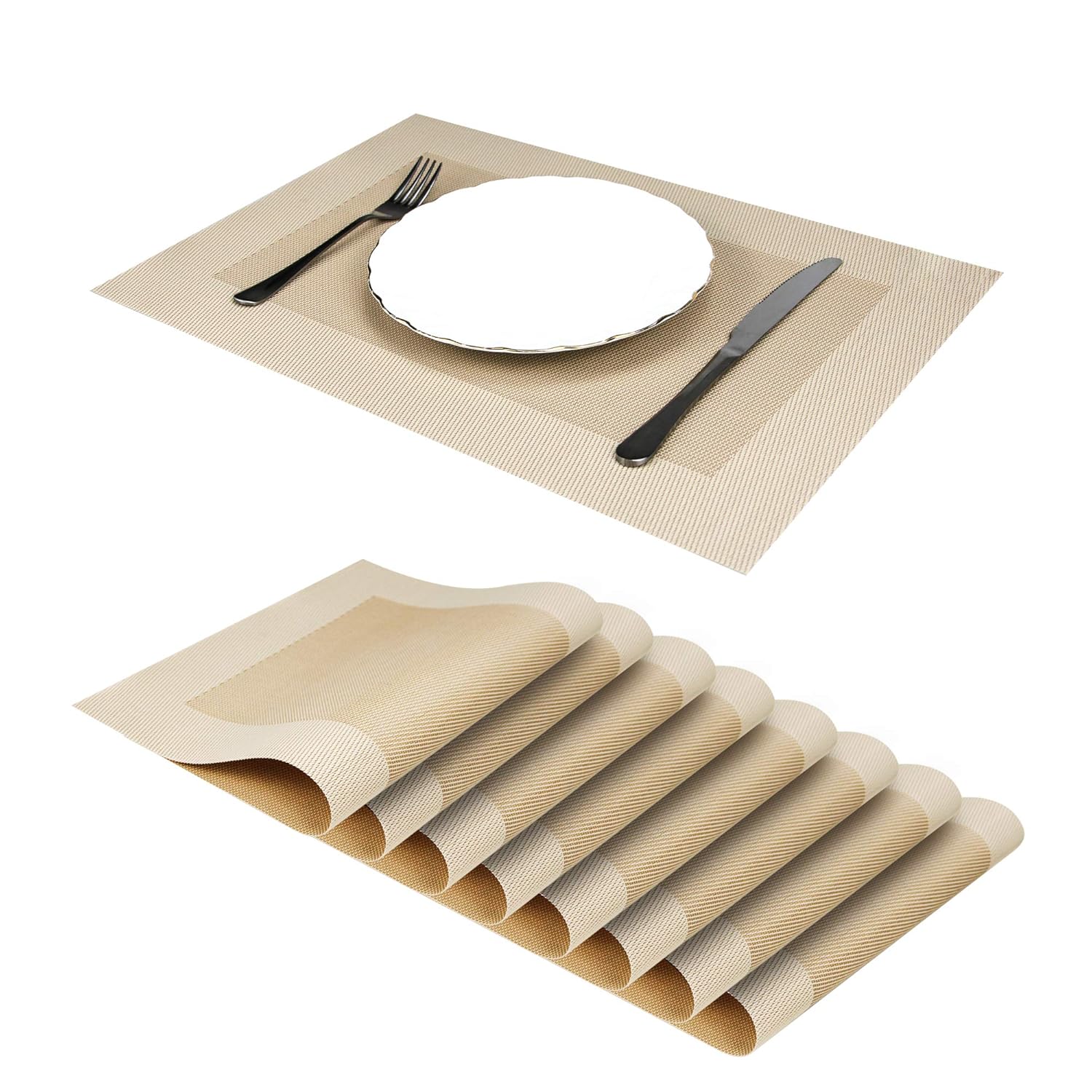 Best Elegant Placemats For Dining Table Set Of 9