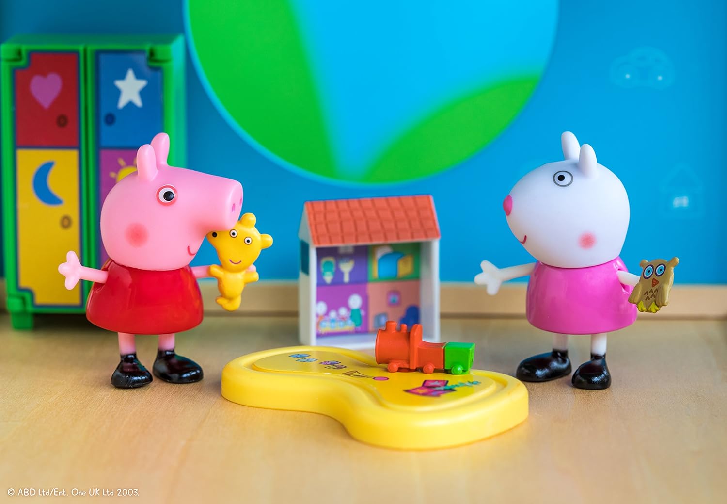 peppa pig little rooms holiday deco playset