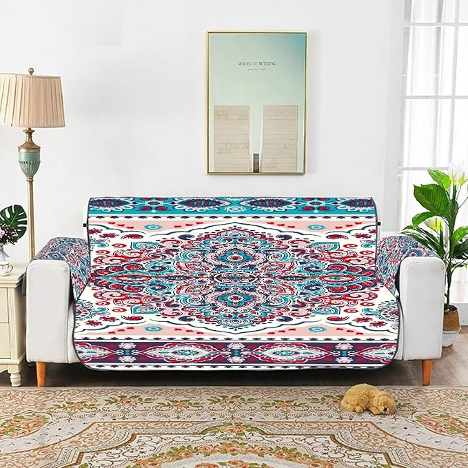 Indian Floral Paisley Design Cover Sofá Lounge Chair Funda Impermeable