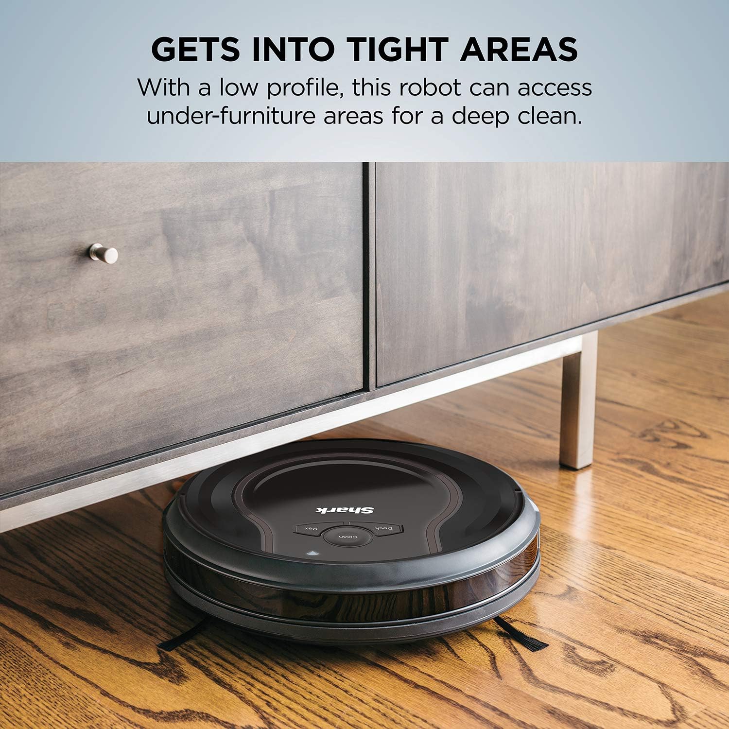 Shark ION Robot Vacuum AV751 Wi-Fi Connected, 120min Runtime, Works with Alexa, Black -