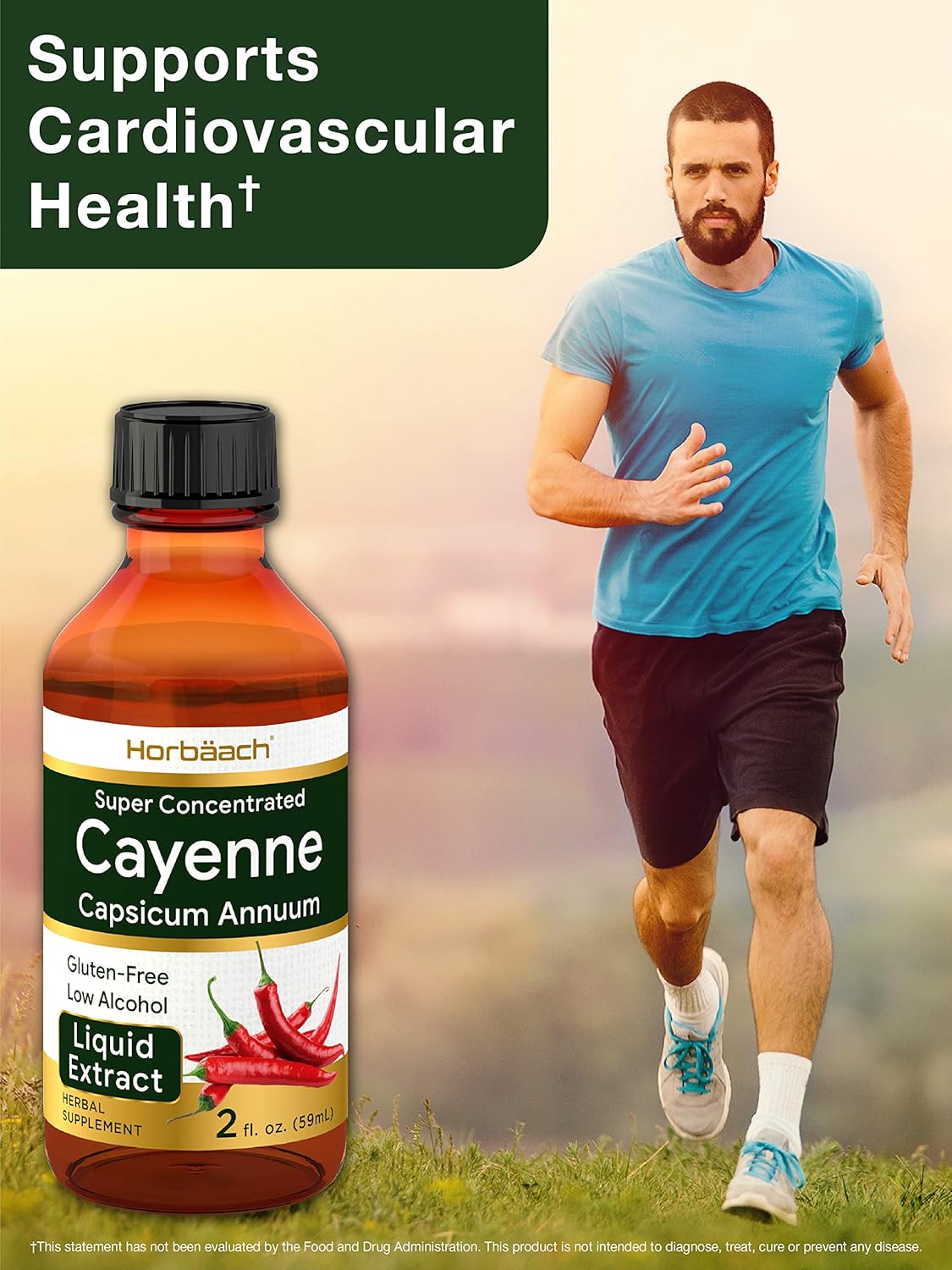 Cayenne Pepper Liquid Extract 2 fl oz Low Alcohol Vegetarian