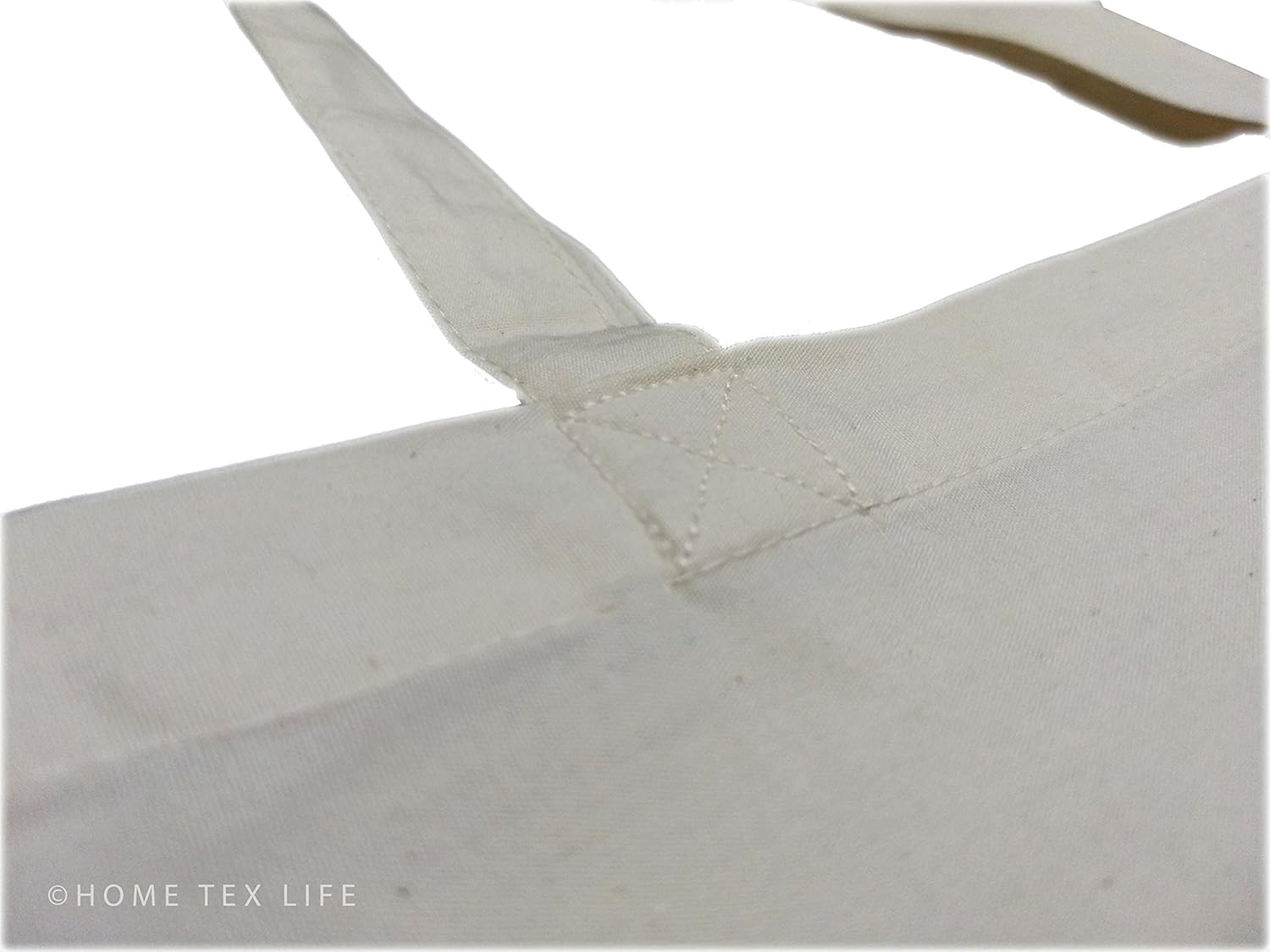 home tex life off-white plain cotton bags (pack of 10)