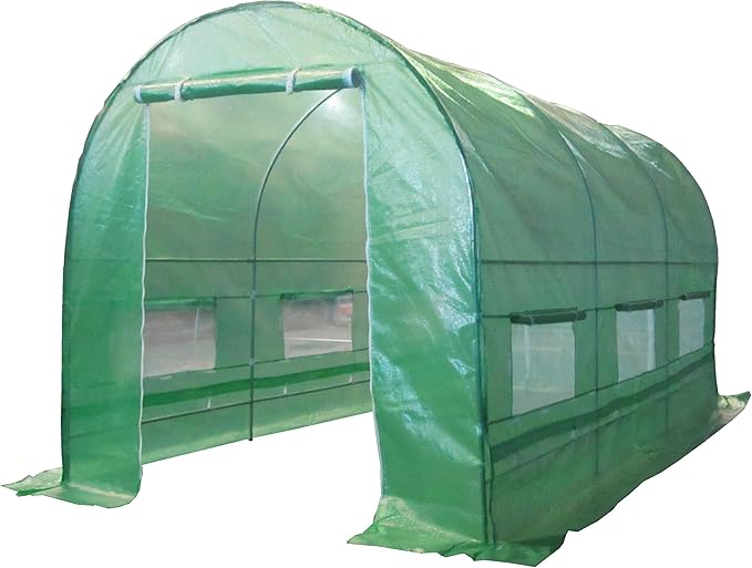 BIRCHTREE 4M(L) x 2M(W) x 2M(H) Polytunnel Greenhouse Pollytunnel Poly