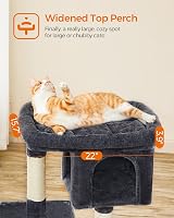 Feandrea Cat Tree Tower 84 cm Large Perch 56 x 40 cm for Large Cats view 3